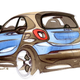 Illustration for article titled New Smart Design Sketches Show The Smarts Grown A Snout
